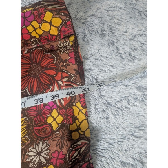 Vintage Lilly Pulitzer Silk Dress Brown Floral Paisley Knee Length Size 2 - Picture 9 of 10